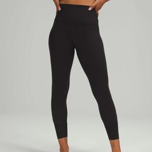 Lululemon Align Scalloped Hem High-Rise Pant 25" Black